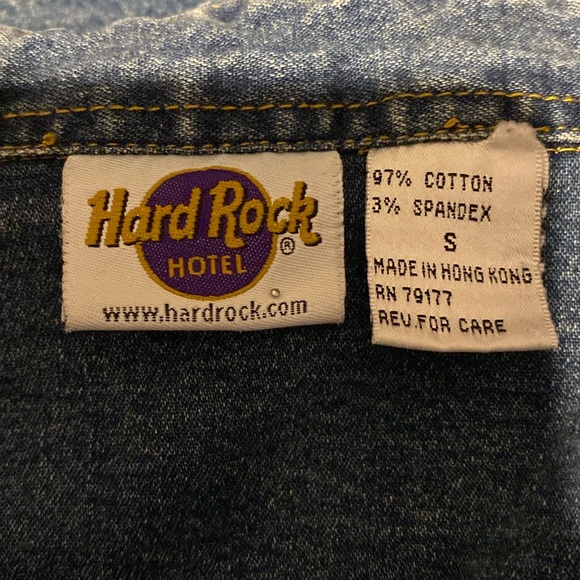 Vintage Hard Rock Cafe Women’s Denim Jacket. Size S. - Picture 7 of 7